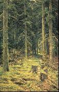 Ivan Shishkin Coniferous Forest USA oil painting artist